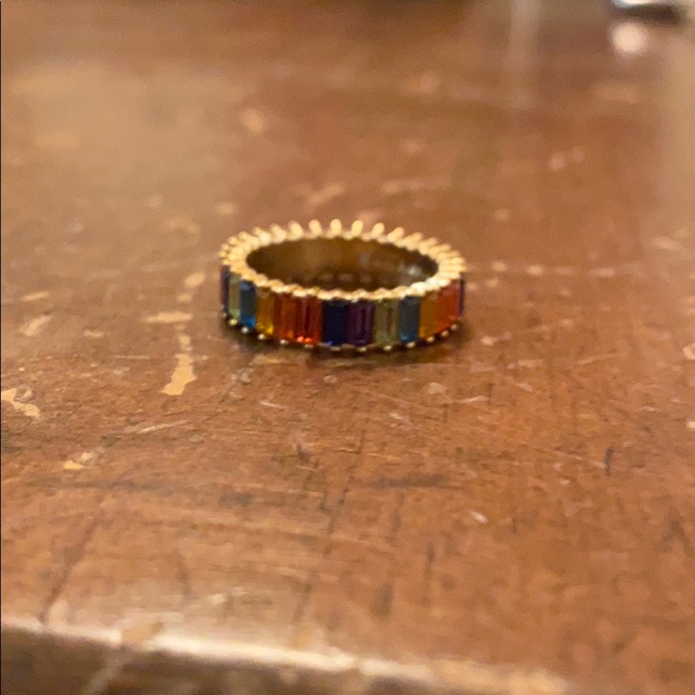 Bauble Bar rainbow ring